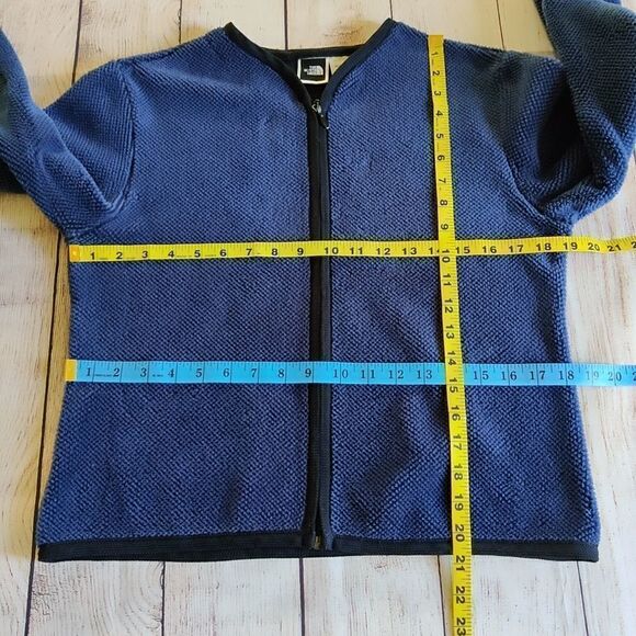 The North Face fleece cropped zip jacket sz M - Picture 8 of 12